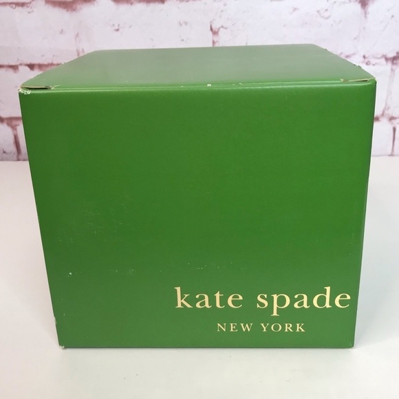 KATE SPADE NY 7.5x 6.75 x 7.5 inches Green & Turquoise Square Storage EMPTY Box - Picture 1 of 15